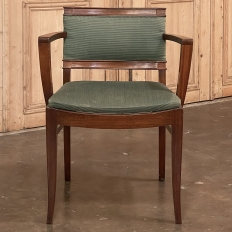 Mid-Century Mahogany Armchair by De Coene