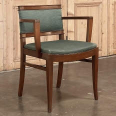 Mid-Century Mahogany Armchair by De Coene