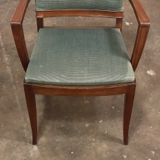 Mid-Century Mahogany Armchair by De Coene
