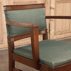 Mid-Century Mahogany Armchair by De Coene