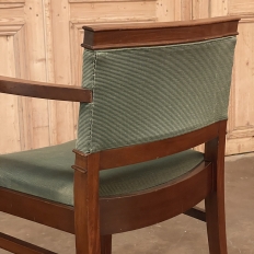 Mid-Century Mahogany Armchair by De Coene