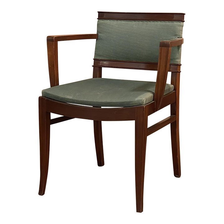 MidCentury Mahogany Armchair by De Coene