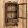 Antique Arts & Crafts Wall Cabinet with Towel Rack
