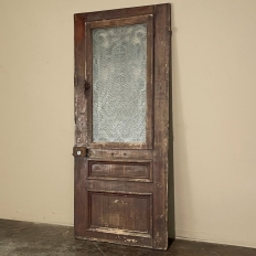 19th Century Exterior Door with Cast Iron Insert