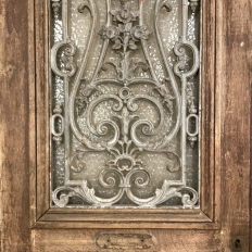 19th Century Exterior Door with Cast Iron Insert
