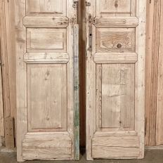 Pair 19th Century Swedish Pine French Doors ~ Shutters