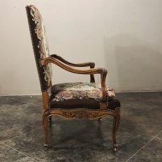 19th Century French Louis XV Tapestry Armchair
