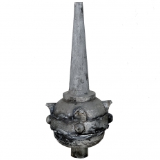 19th Century Tin Spear Point Finial