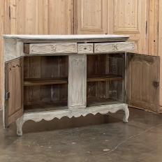 Early 19th Century Country French Whitewashed Buffet