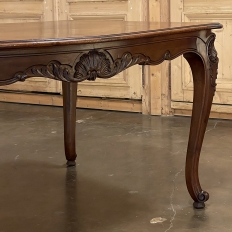 Antique French Walnut Regence Style Dining Table