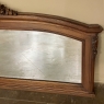 Antique French Louis XVI Walnut Mantel Mirror