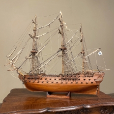 19th Century Naval Architect's Scale Model of a French 70-Gun Frigate