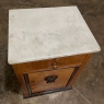 Antique French Marble Top Nightstand ~ End Table