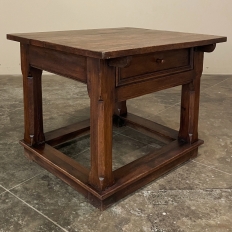 Early 19th Century Rustic Dutch Oak Side Table