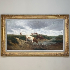 Framed Oil Painting on Canvas by Georges Bernier (1862-1918)