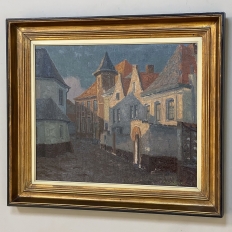 Antique Framed Oil Painting on Canvas by Pol-Francois Mathieu (1895-1979)