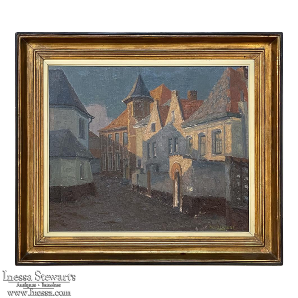 Antique Framed Oil Painting on Board by Antoon DeVaere (1900-1989)