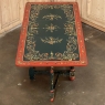 19th Century Swiss Hand-Painted Drop Leaf Table