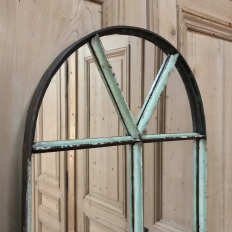 Antique Industrial Iron Mirror