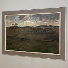 Mid-Century Framed Oil Painting on Canvas by Don Gevaert