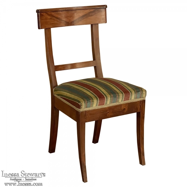 Antique French Walnut Directoire Style Chair