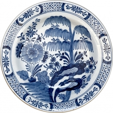 17th Century Delft Blue & White Charger