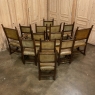 Set of 13 Antique Italian Renaissance Walnut Dining Chairs