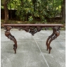19th Century French Louis XIV Hand-Sculpted Walnut Console