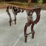 19th Century French Louis XIV Hand-Sculpted Walnut Console