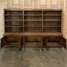 Grand Mid-Century Two-Tiered Bookcase