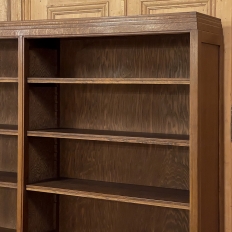 Grand Mid-Century Two-Tiered Bookcase