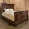 Antique Italian Renaissance Walnut Queen Bed