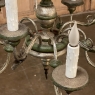 Pair Antique Italian Painted Chandeliers from Tuscany