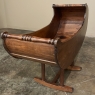 Antique Rustic Country French Rocking Cradle