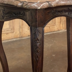 19th Century Petite Louis XV Marble Top Console