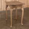 19th Century Rustic Queen Anne Stripped End Table