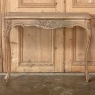 Pair 19th Century French Louis XV Stripped Walnut Hand-Carved Consoles