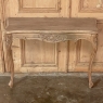 Pair 19th Century French Louis XV Stripped Walnut Hand-Carved Consoles