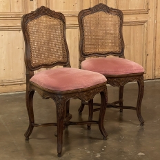 Set of 8 Antique French Louis XV Dining Chairs