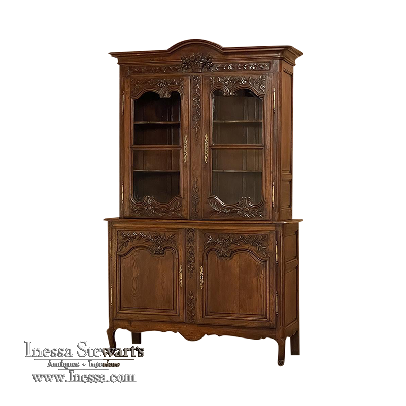 Early 19th Century Country French Bookcase ~ China Buffet from Normandie