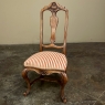Set of 4 Vintage Country French Fruitwood Chairs