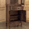 19th Century Country French Walnut Vitrine from Normandie