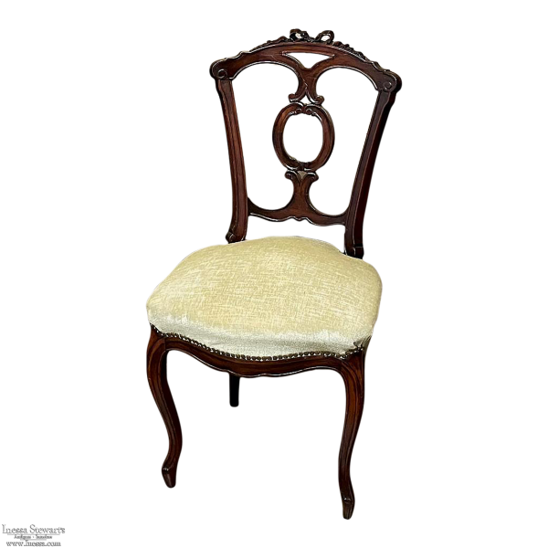 19th Century French Napoleon III Period Rosewood Salon Chair
