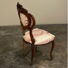 19th Century French Napoleon III Period Walnut Salon Chair