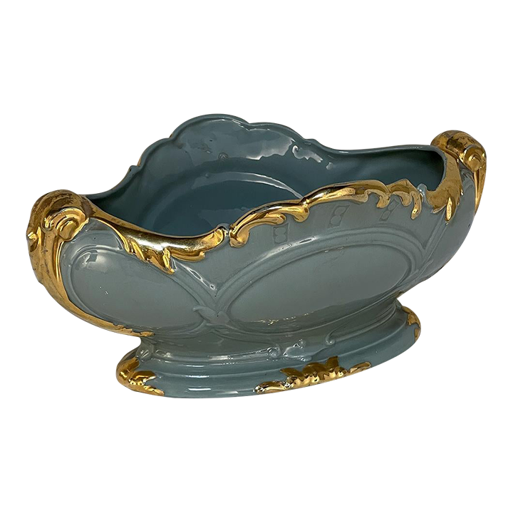 Art Deco Period Painted Porcelain Jardiniere ~ Planter
