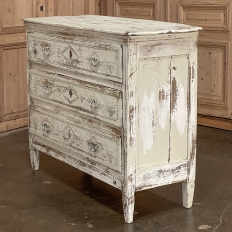  18th Century Country French Louis XVI Neoclassical Painted Commode