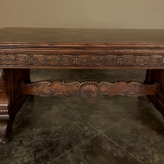 Antique French Louis XIV Draw Leaf Banquet Table