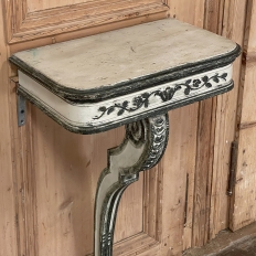 Antique French Hand Carved Louis XVI Painted Console