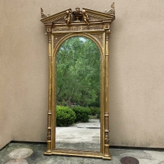 Grand 19th Century French Empire Gilded Mirror