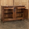 19th Century French Louis XVI Walnut Marble Top Buffet
